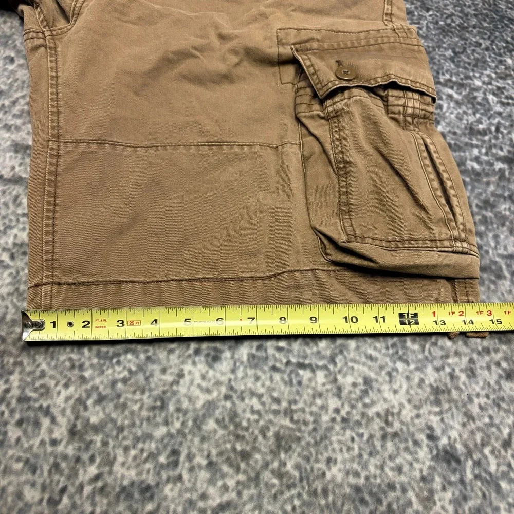 U.S. Polo ASSN Cargo Shorts Mens 38 Brown Baggy Utility Outdoor Skater Y2K
